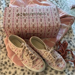 Superga x LoveShackFancy Pink Floral Sneakers
